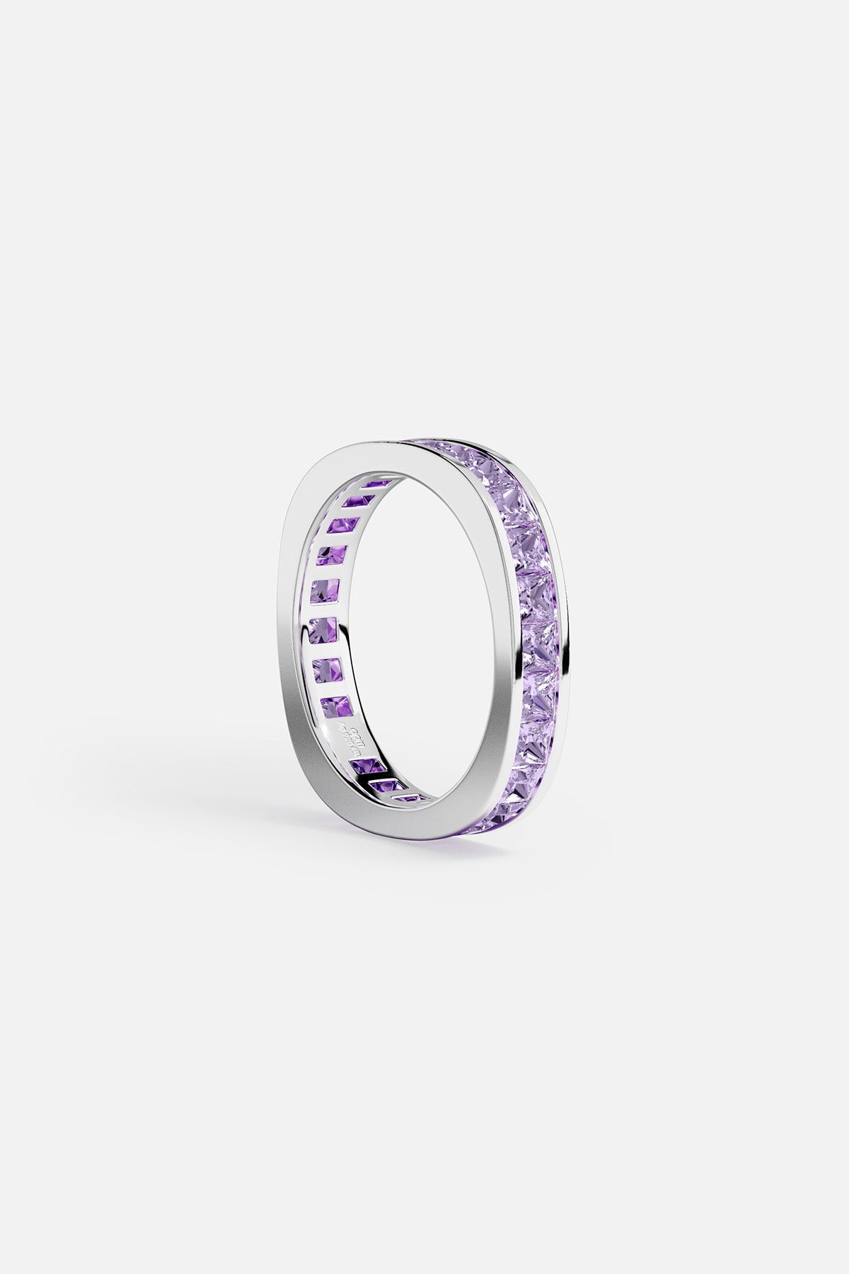 APM Monaco Bague Lumière Pavé Lilas