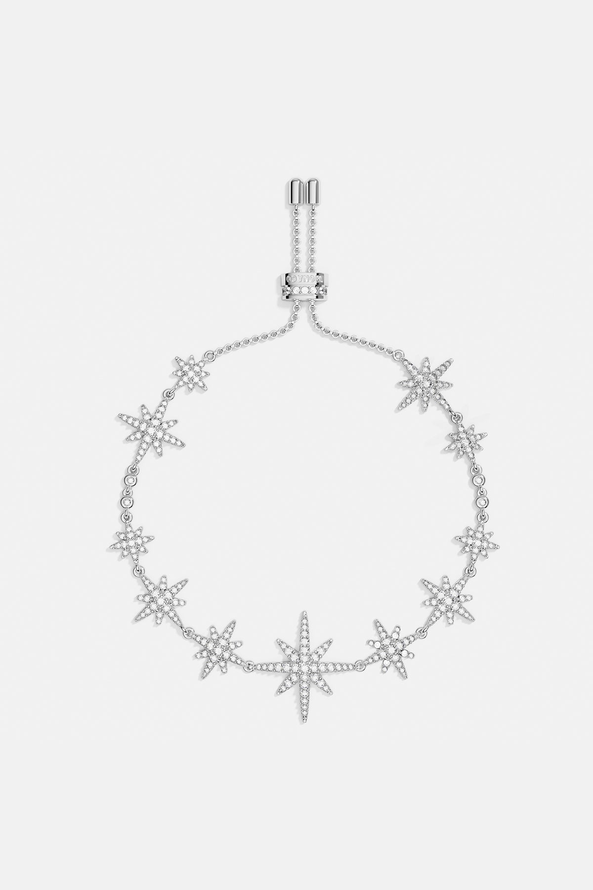 APM Monaco Bracelet Ajustable Multi-Météorites en Argent