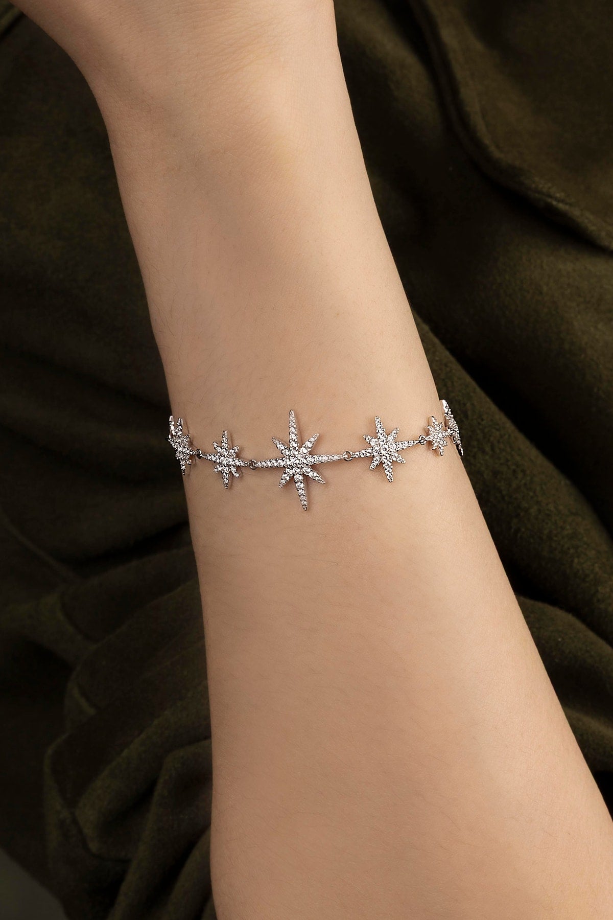 Bracelet Ajustable Multi-Météorites APM Monaco en argent
