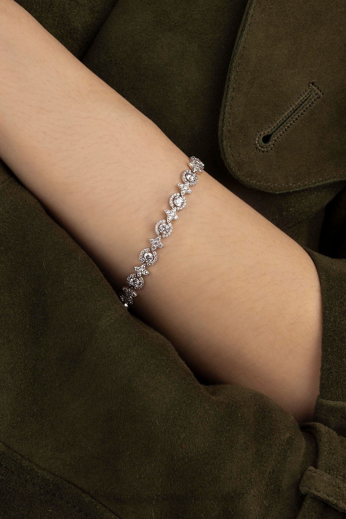 Bracelet Fin Météorites APM Monaco en argent