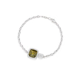 Bracelet Chaîne Pavé Kaki