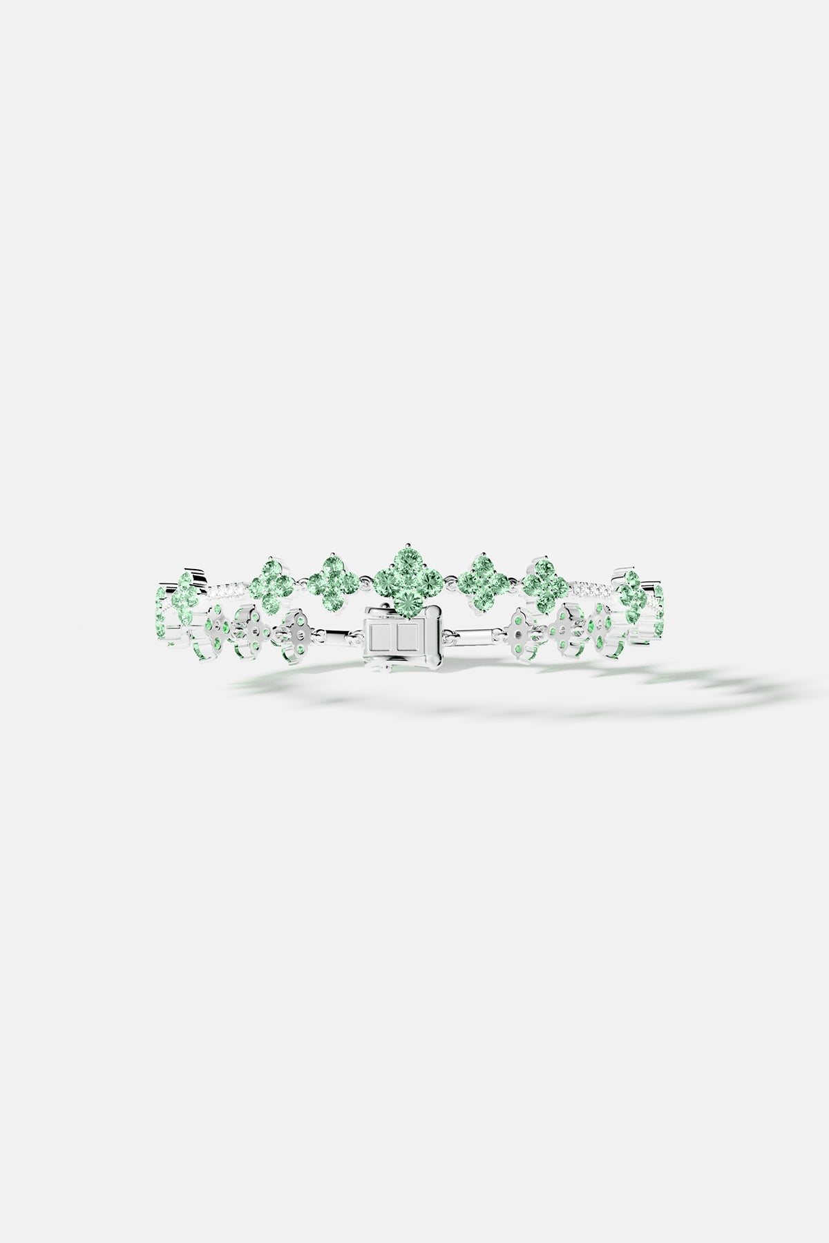 APM Monaco Bracelet Éclat Vert Pastel en Argent