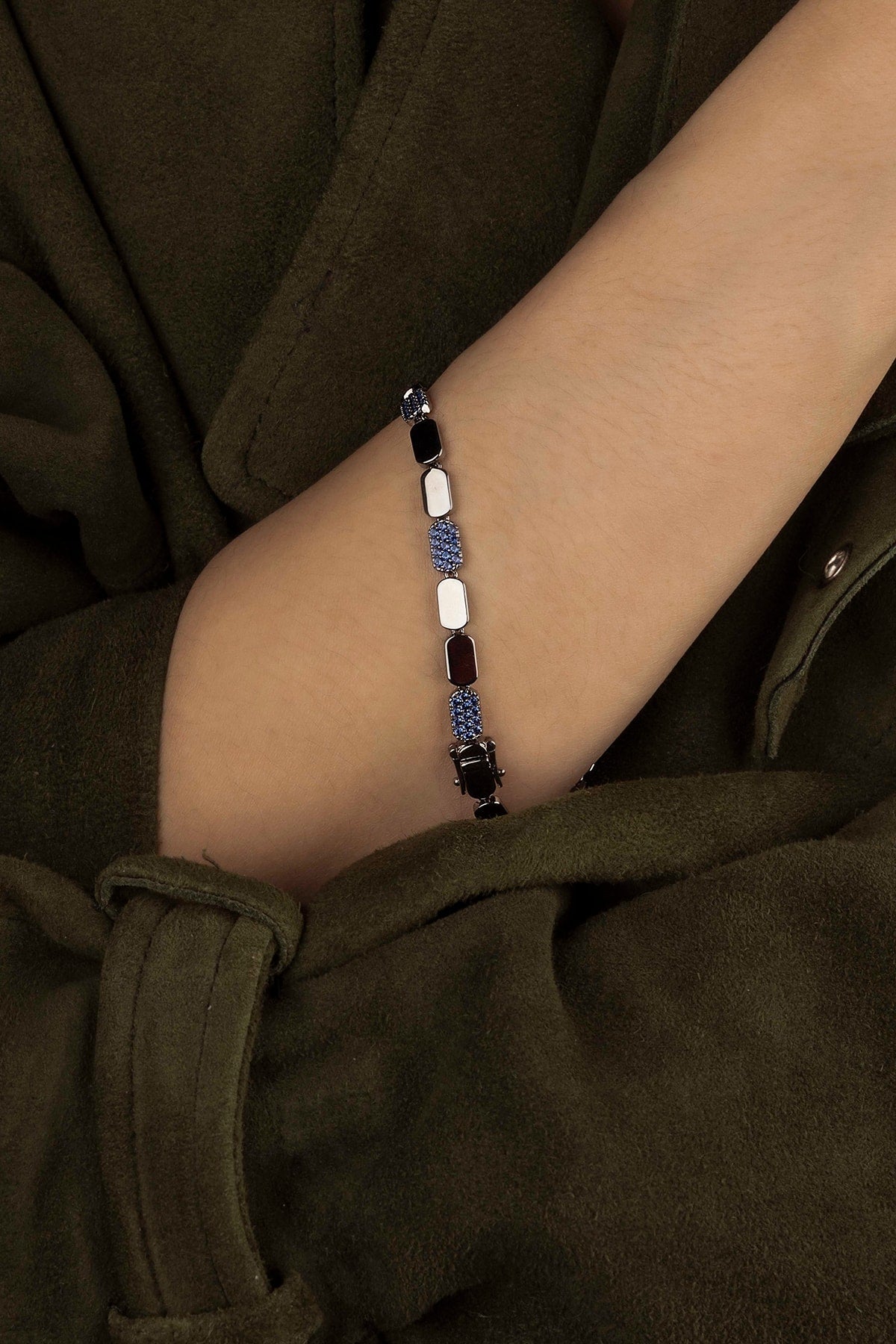 APM Monaco Bracelet Pavé en Argent