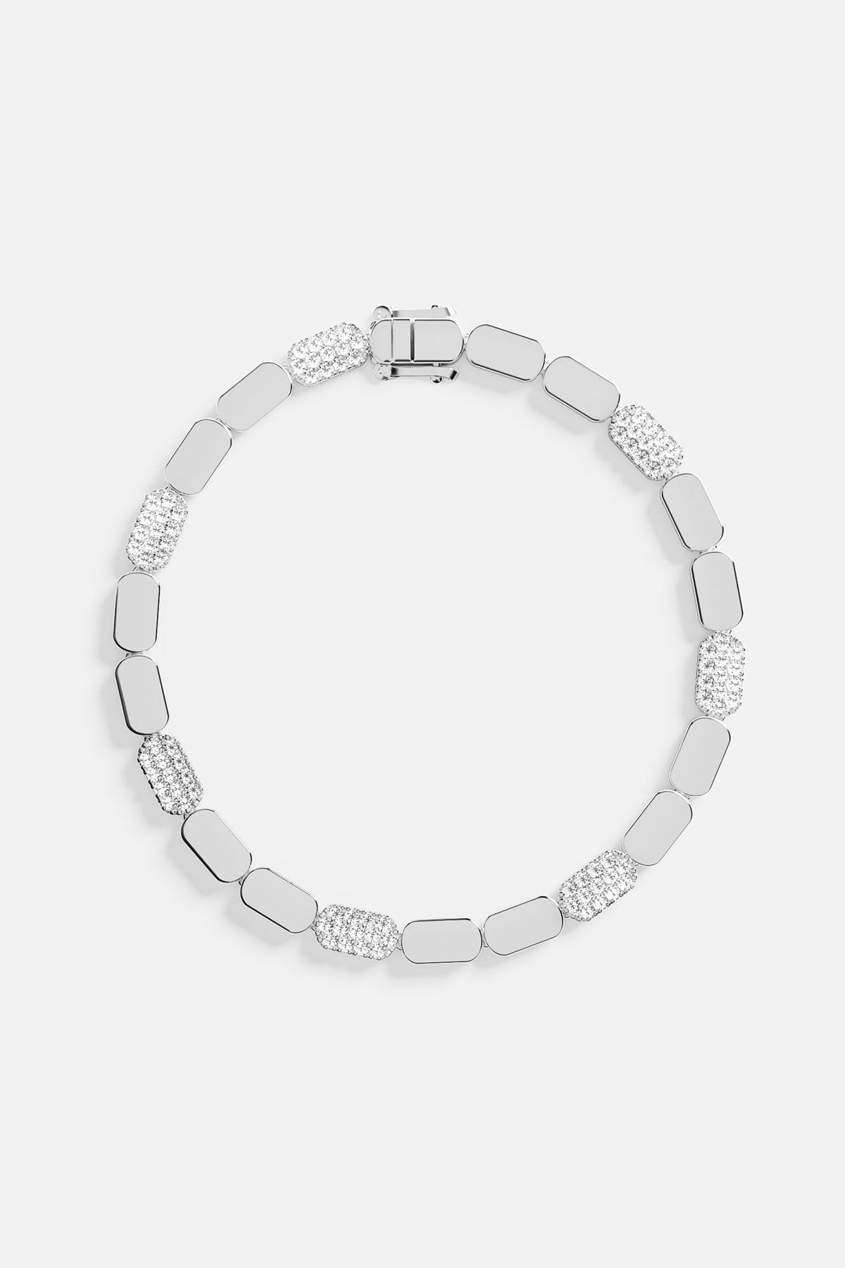 APM Monaco Bracelet Argent Pavé en Argent