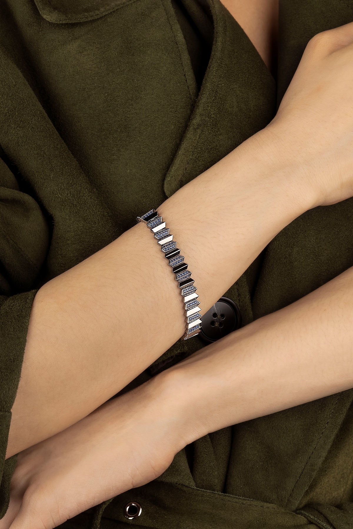 APM Monaco Bracelet Up and Down en Argent