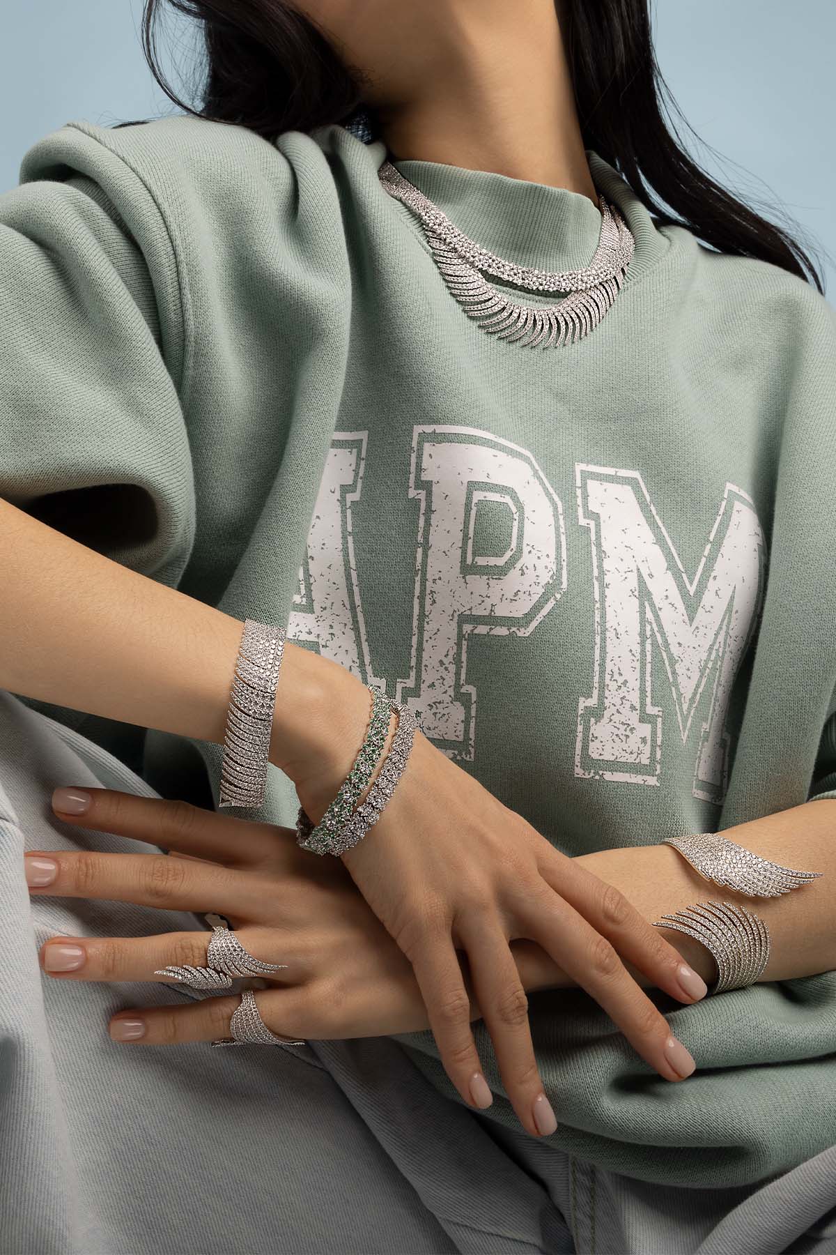 APM Monaco Bracelet Palmier en Argent