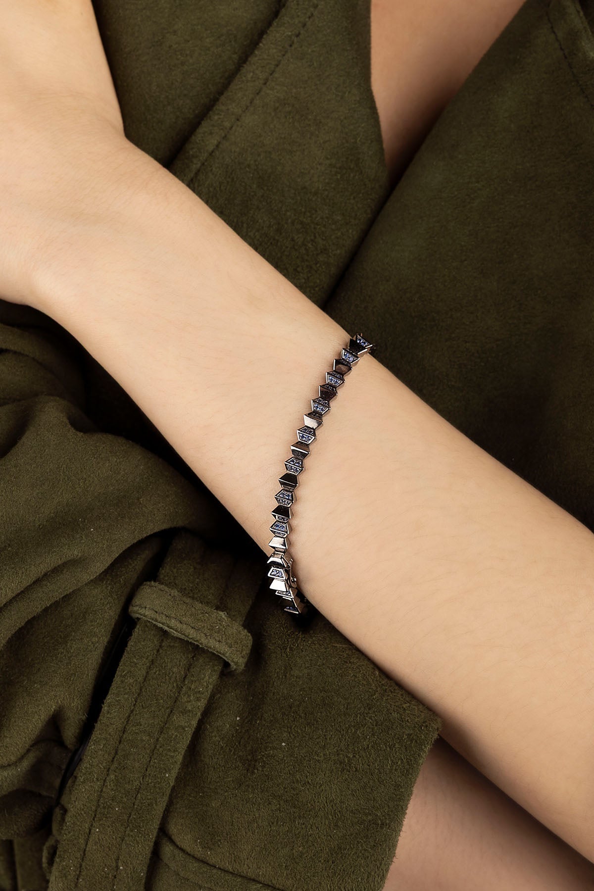 APM Monaco Bracelet Up and Down en Argent