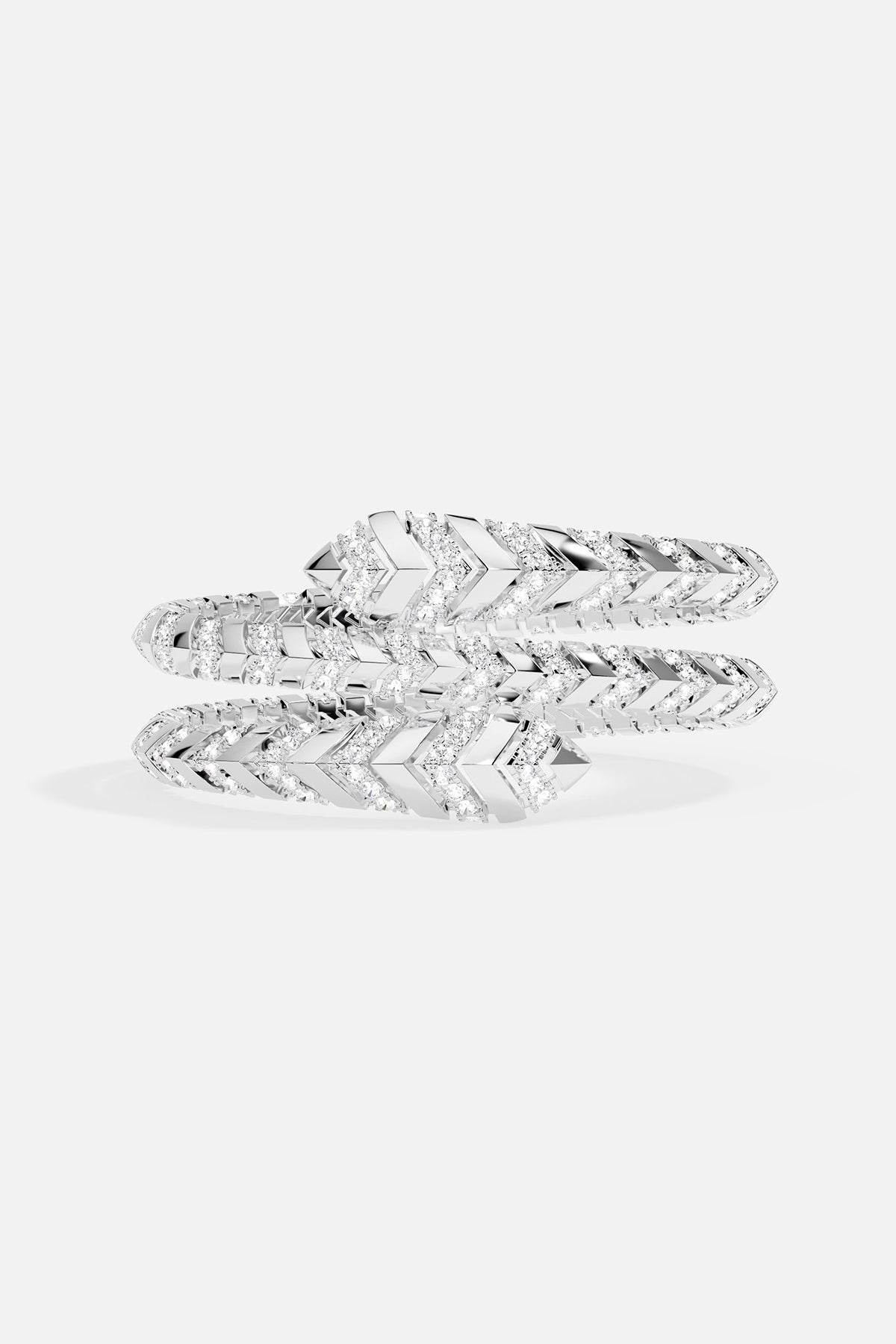 APM Monaco Jonc Double Wrap Kaa en Argent