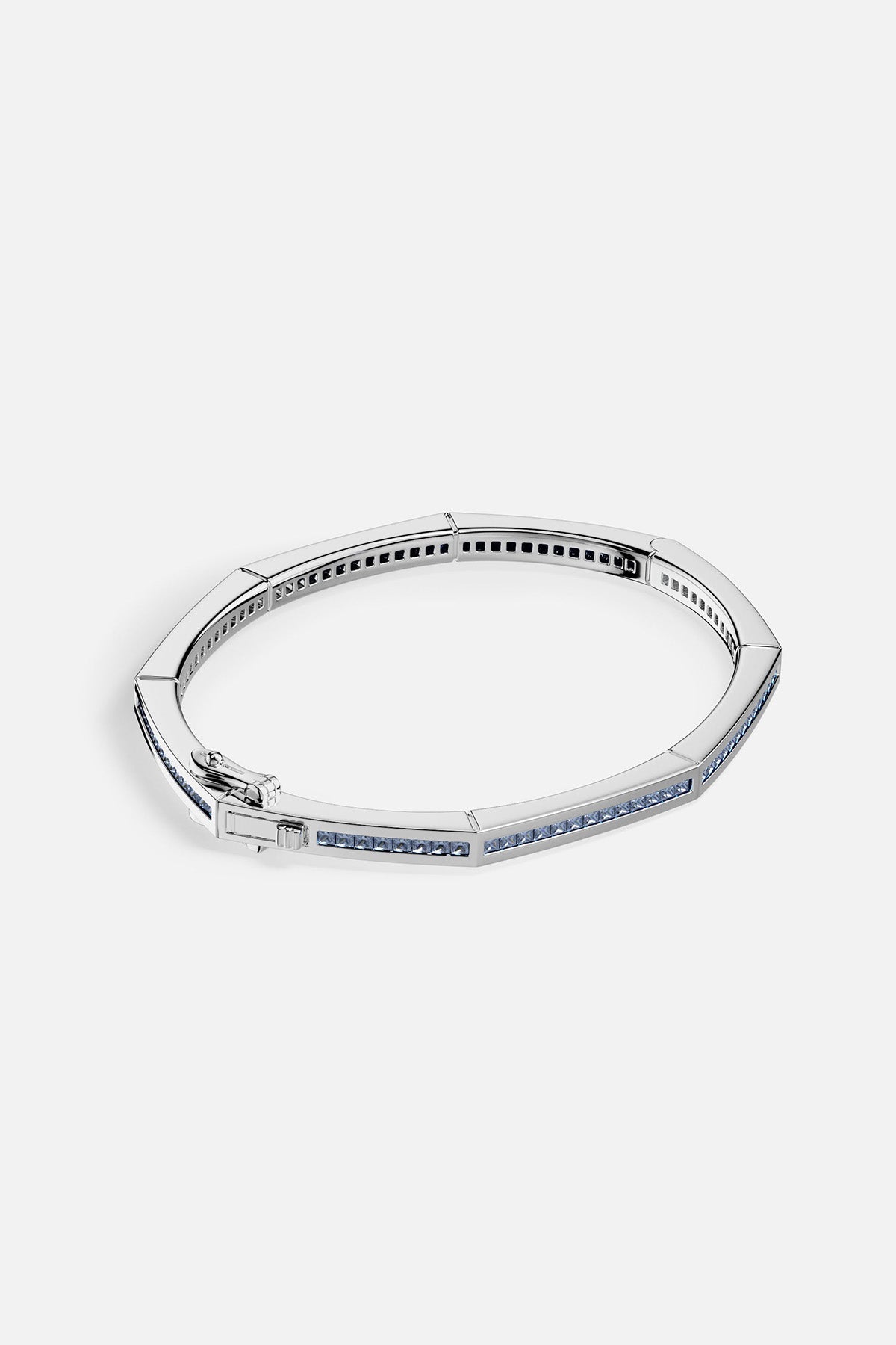 APM MONACO Jonc Géométrique Pavé Bleu