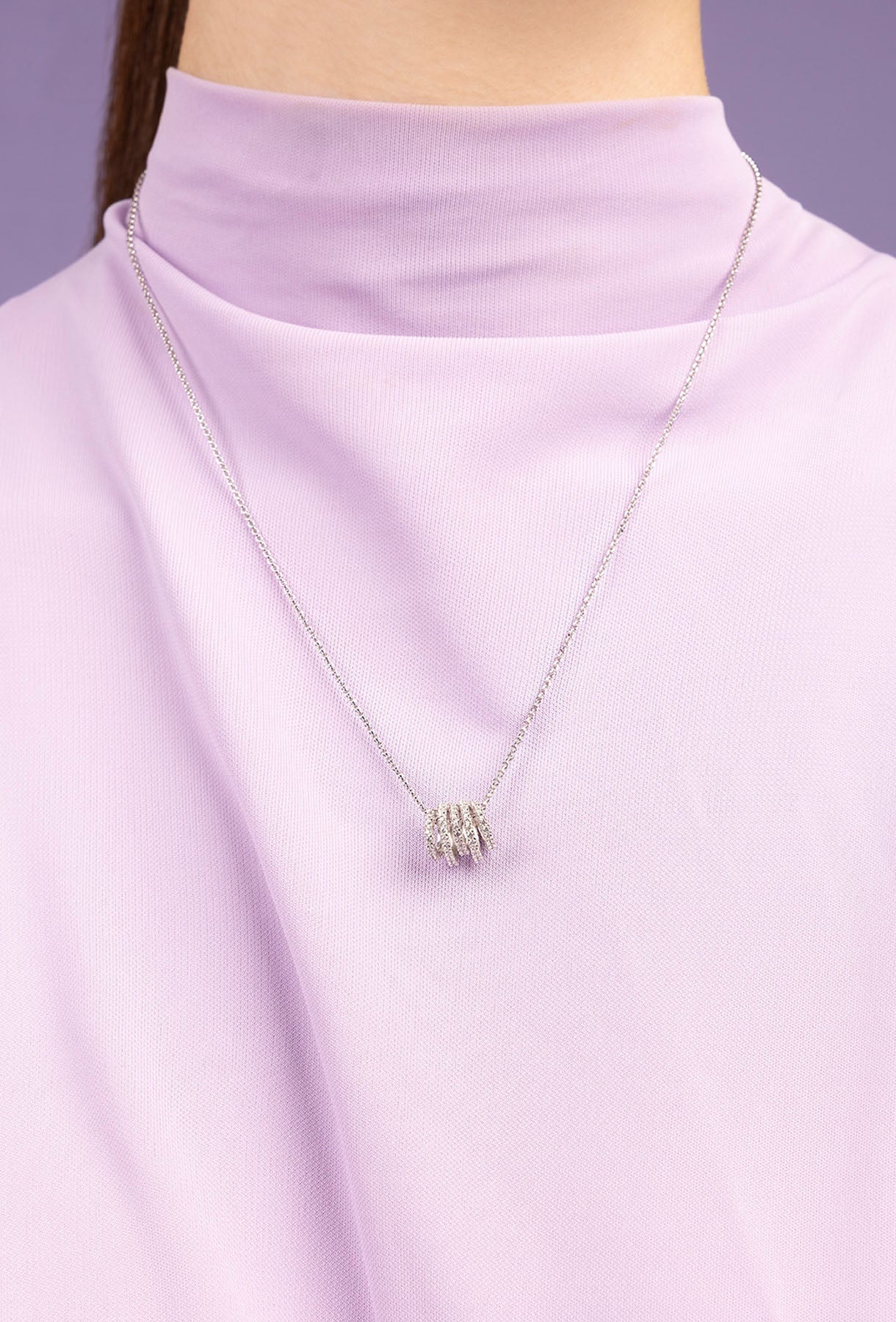 APM Monaco Collier Ajustable Anneaux