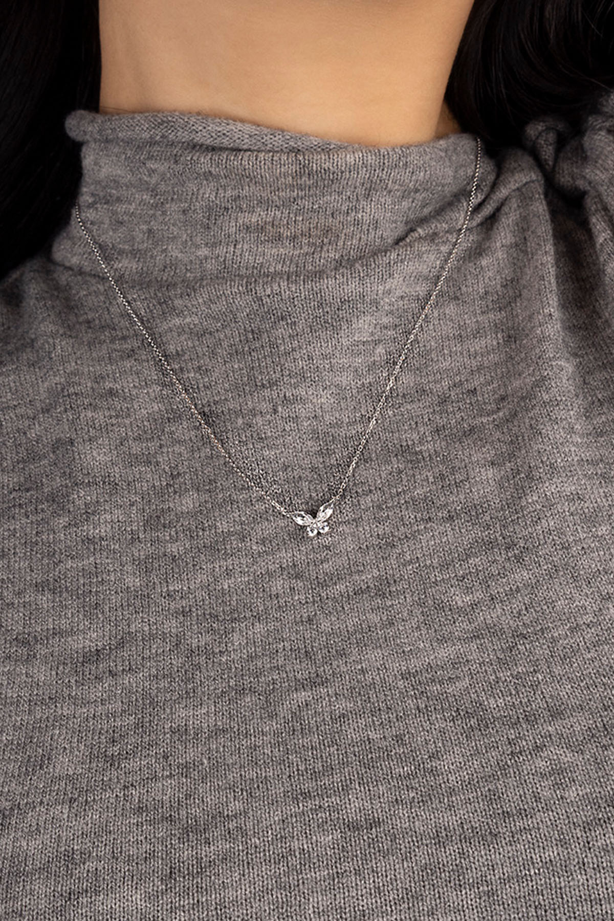 APM Monaco Collier Papillon en Argent