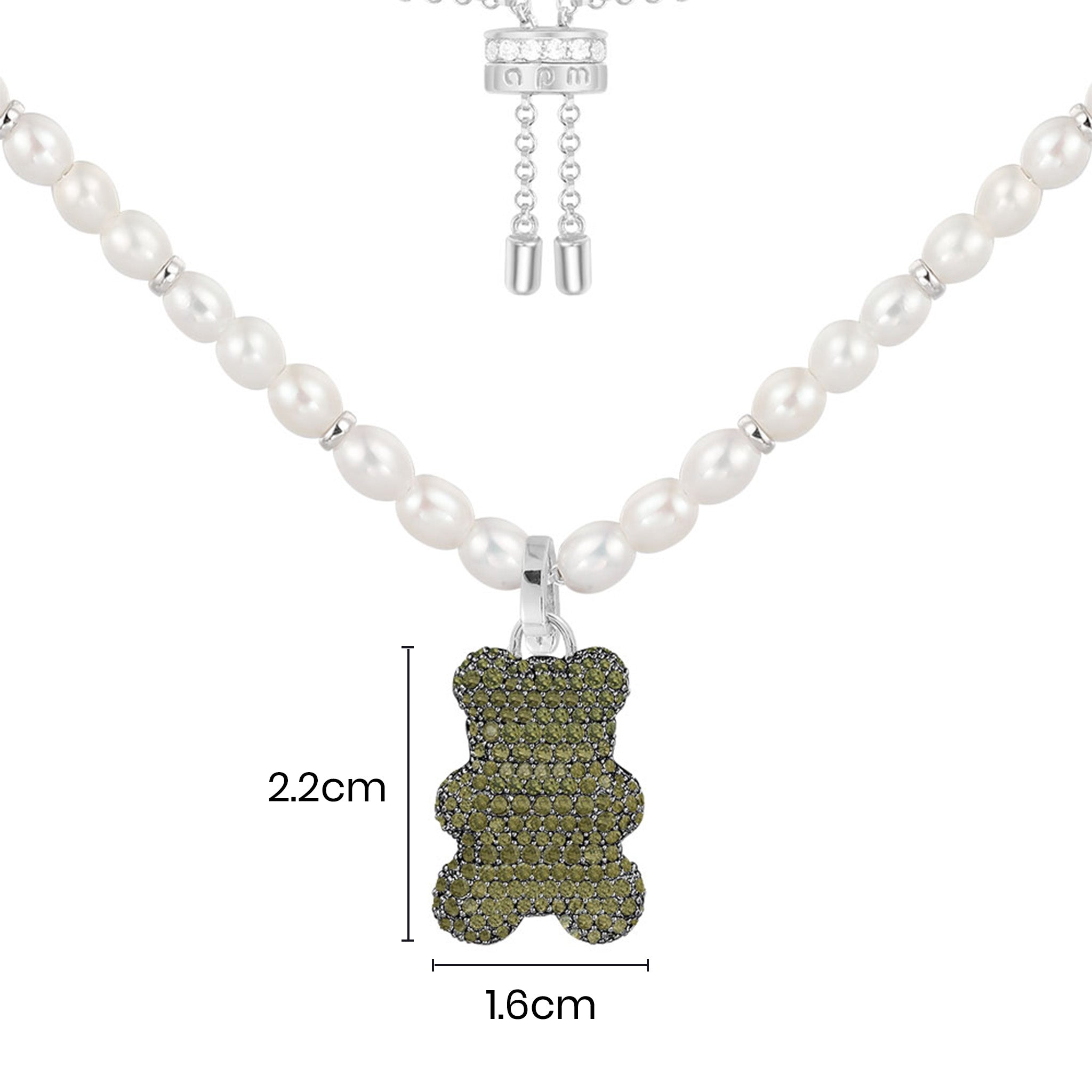 Collier Ajustable Yummy Bear Lucky (Clip) en Perles - APM Monaco