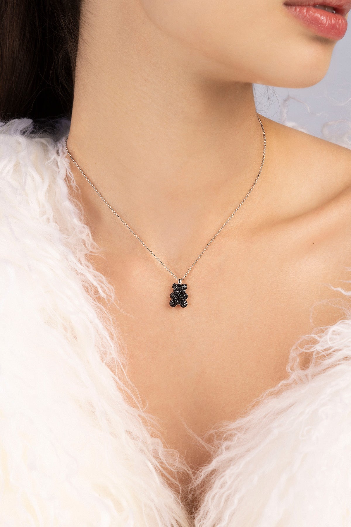 APM Monaco Collier Ajustable Yummy Bear Baby Mood en Argent