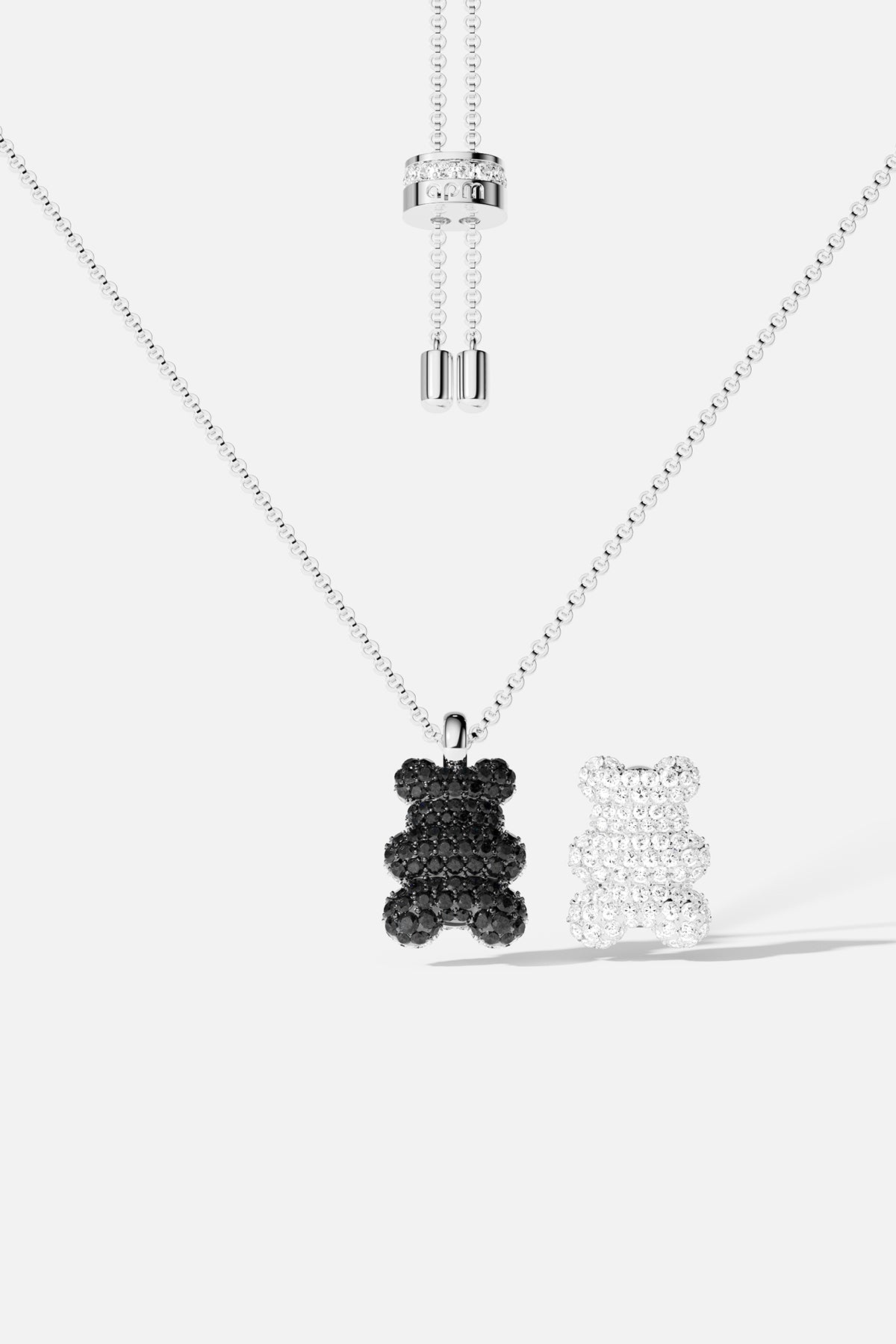 APM Monaco Collier Ajustable Yummy Bear Baby Mood en Argent