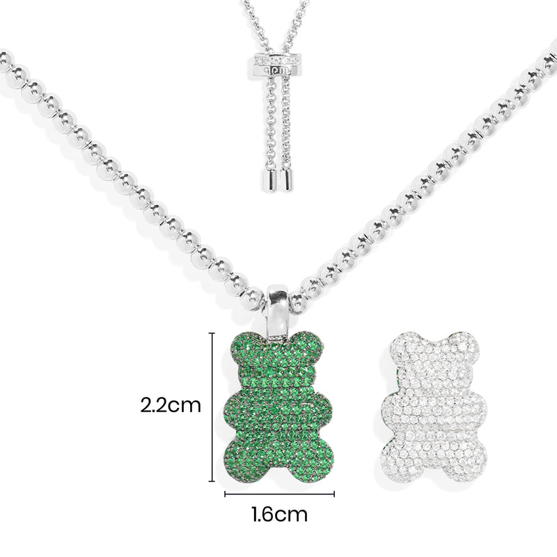 Collier Ajustable Yummy Bear Mint (clip)
