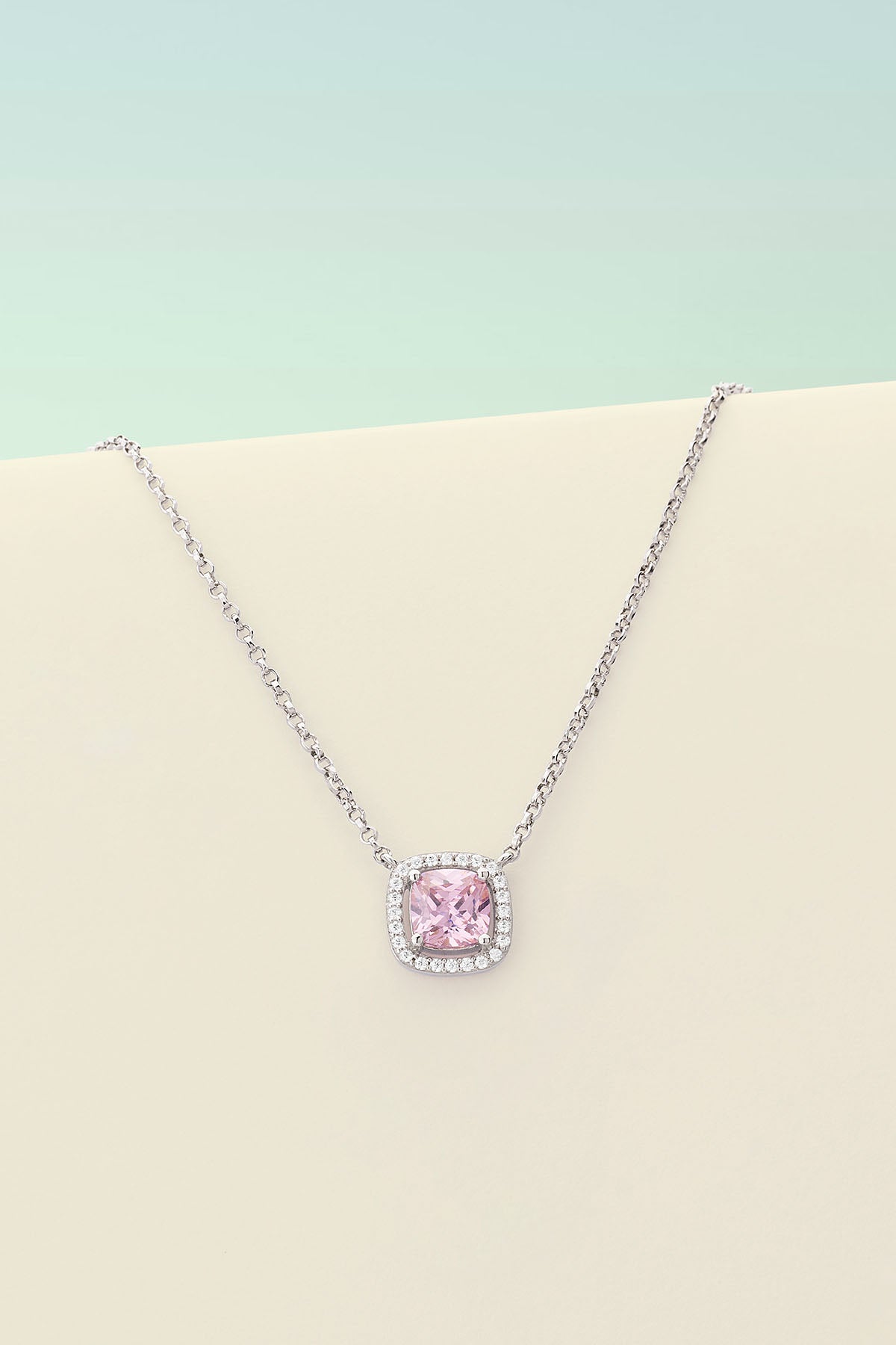 Collier Ajustable Pavé Rose