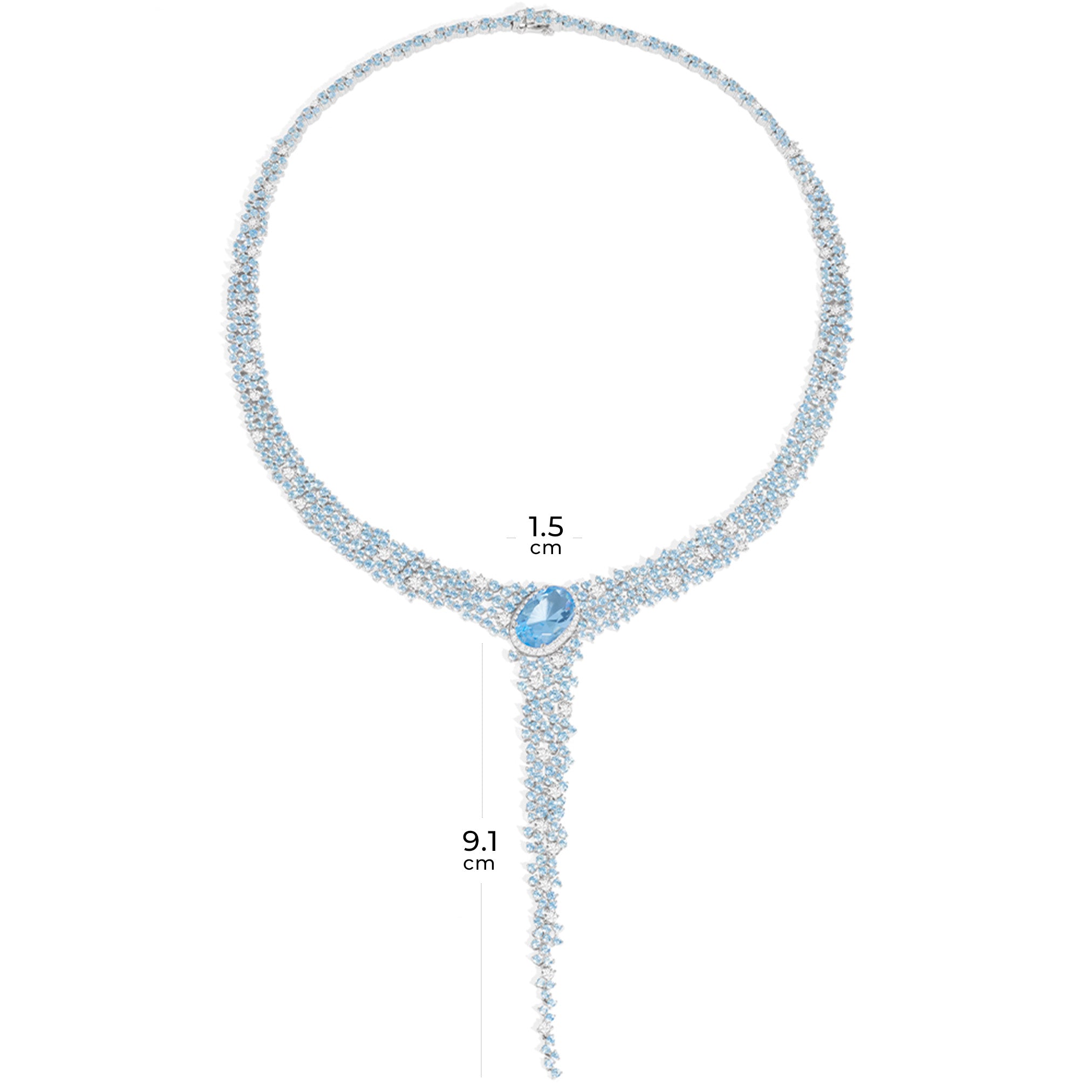 Collier Bleu lagon - APM Monaco