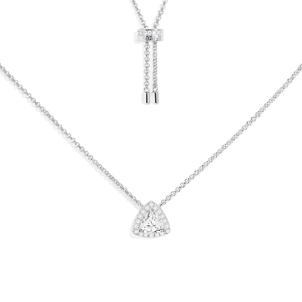 Collier Ajustable Triangle Pavé - APM Monaco