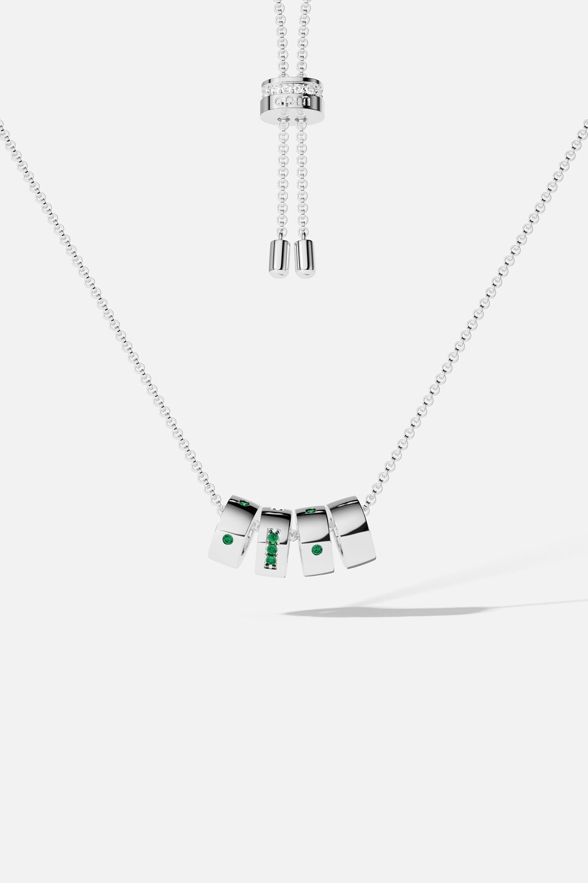APM Monaco Collier Ajustable Morse Code Love en Argent
