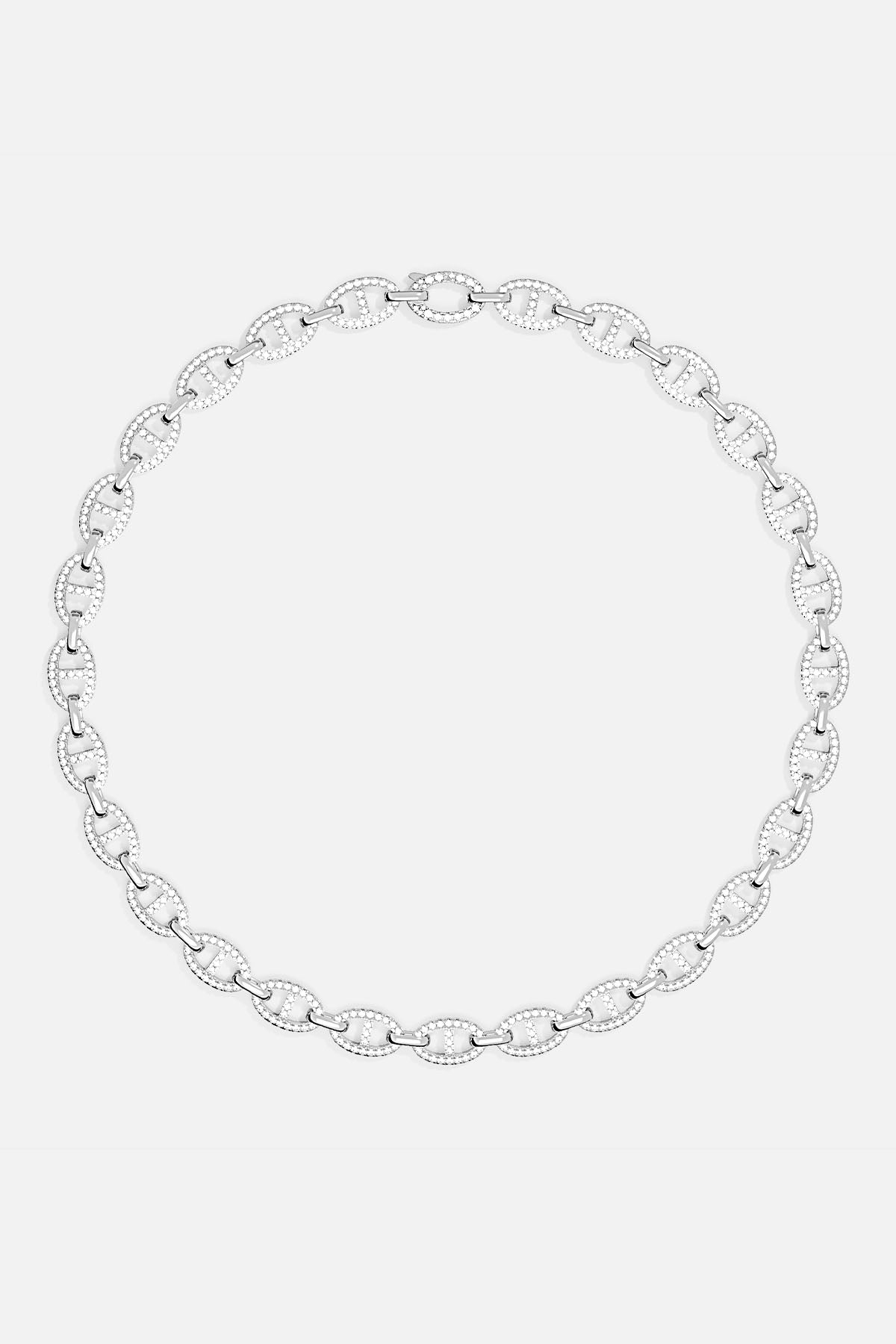 APM Monaco Collier Chaîne Maille Marine en Argent