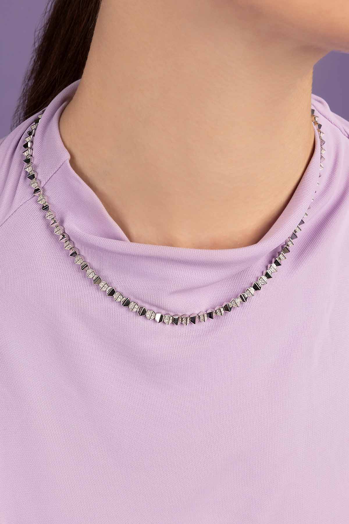 APM Monaco Ras-ce-cou Up and Down en Argent