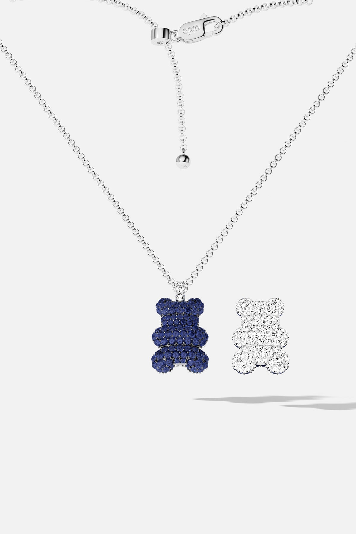 APM Monaco Collier Ajustable Yummy Bear Baby Baba en Argent