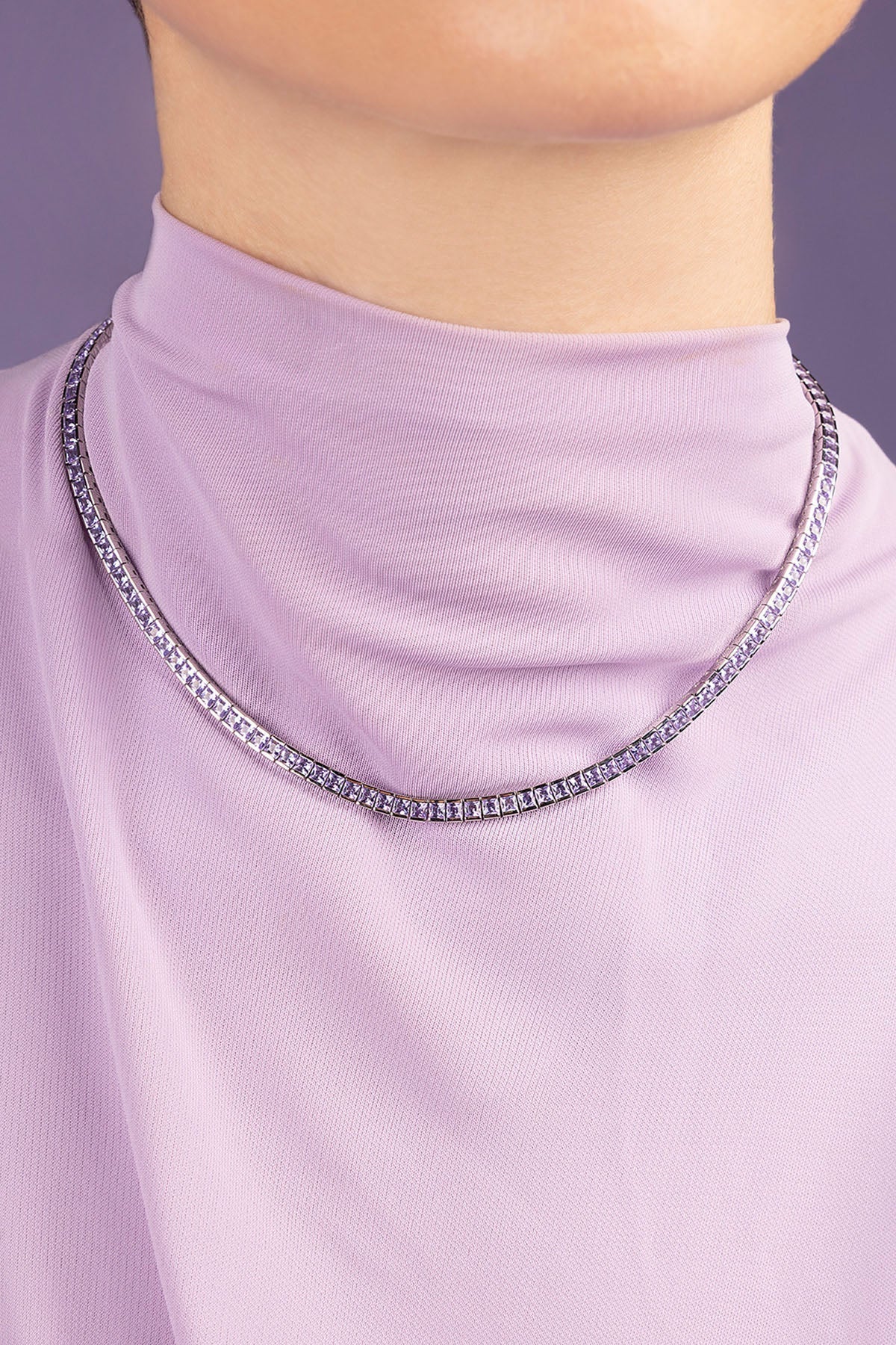 APM Monaco Ras-de-Cou Lumière Pavé Lilas