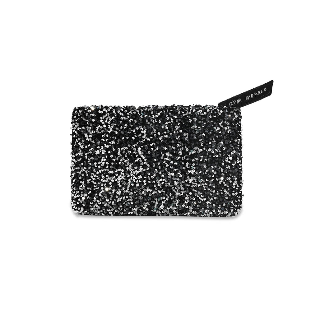 Pochette Sequin Argenté - APM Monaco