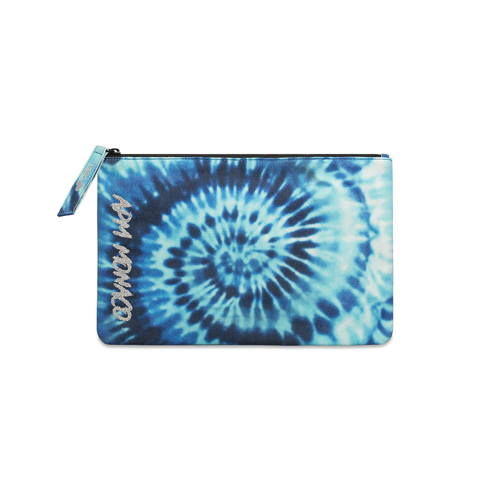 APM Monaco Blue Tie-Dye Clutch