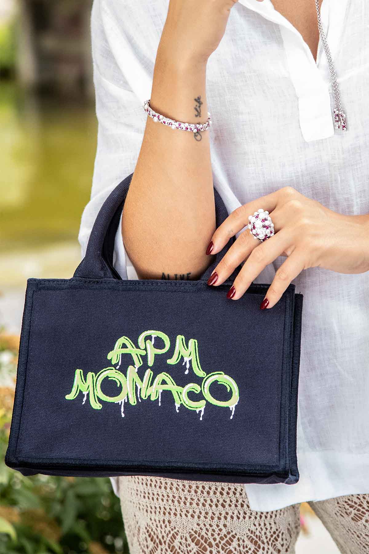  APM Monaco Mini Tote Bag Graffiti APM Monaco 