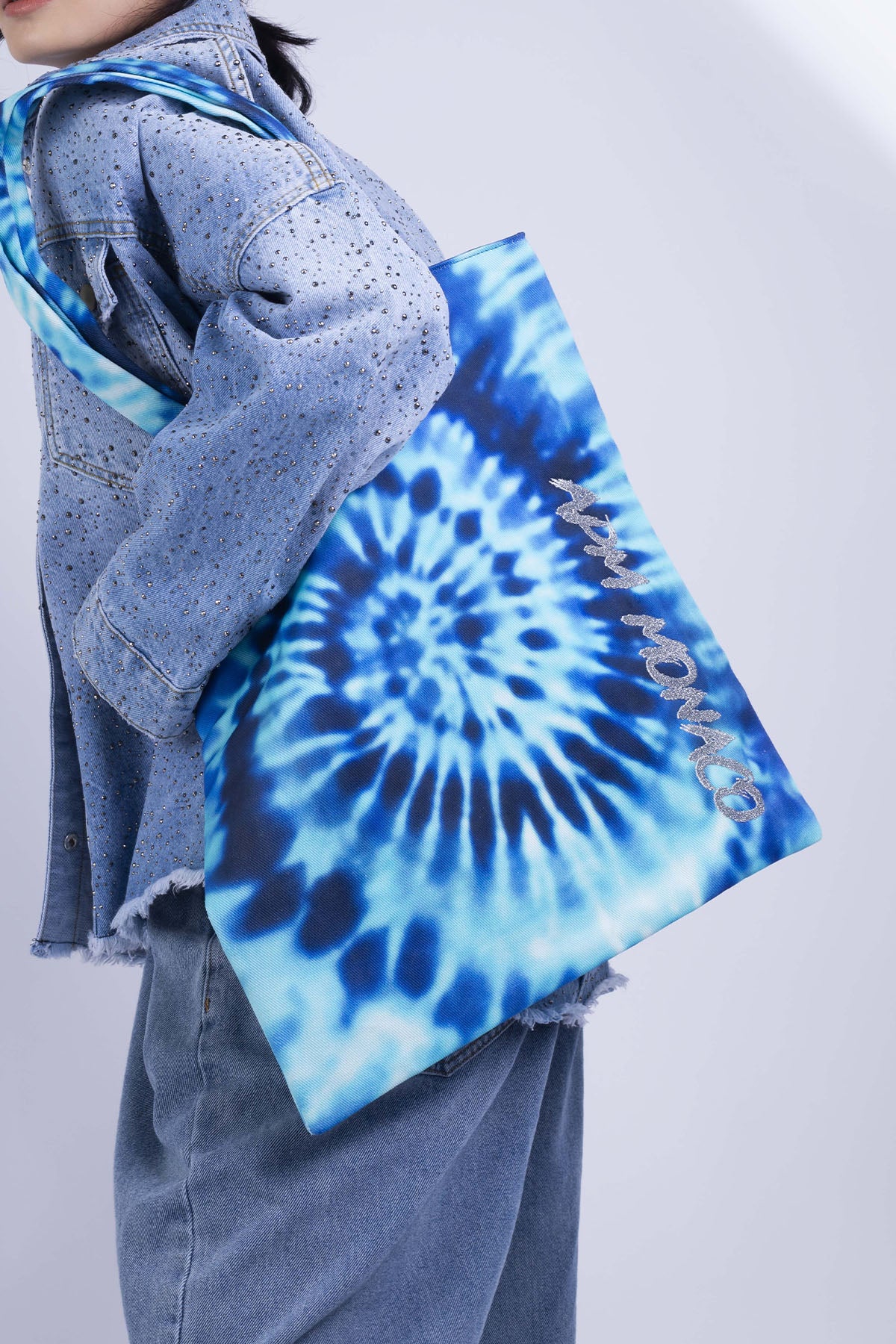 APM Monaco Tote Bag Tie-Dye Bleu