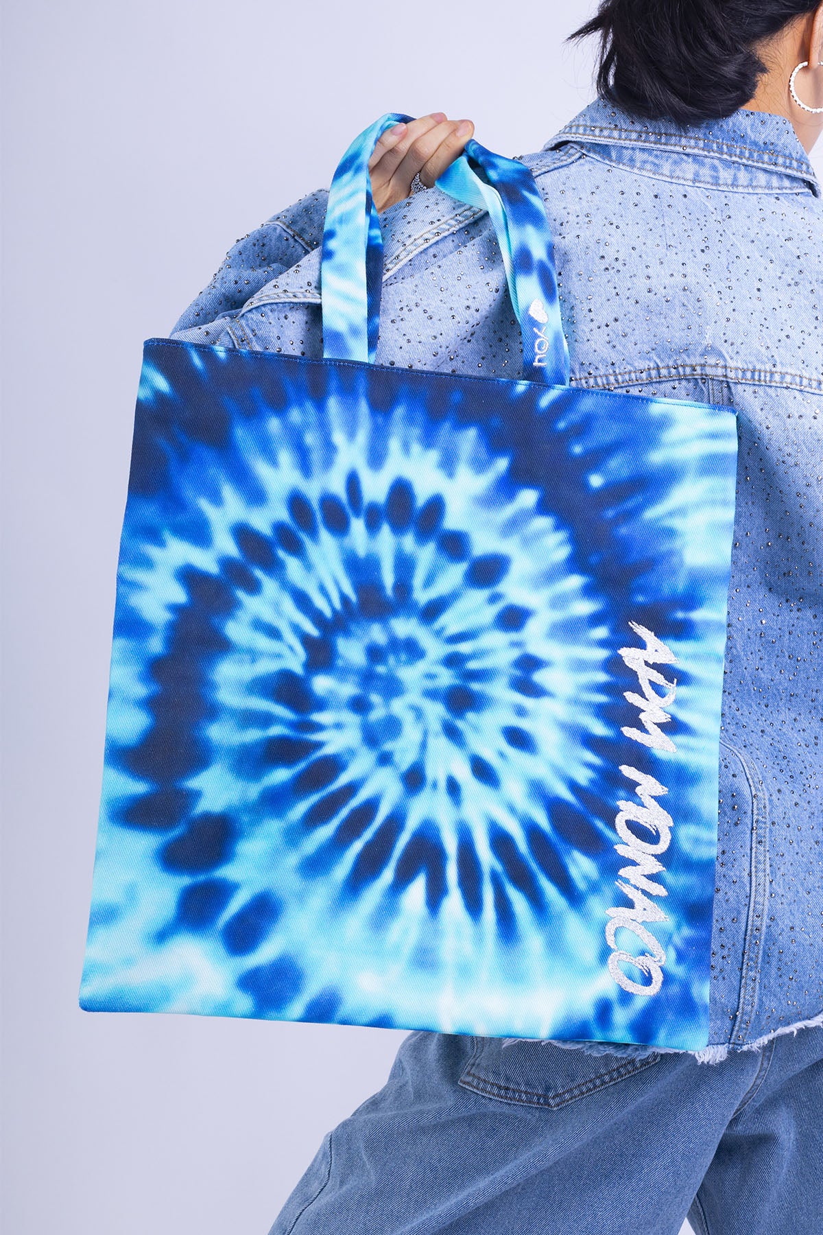 APM Monaco Tote Bag Tie-Dye Bleu