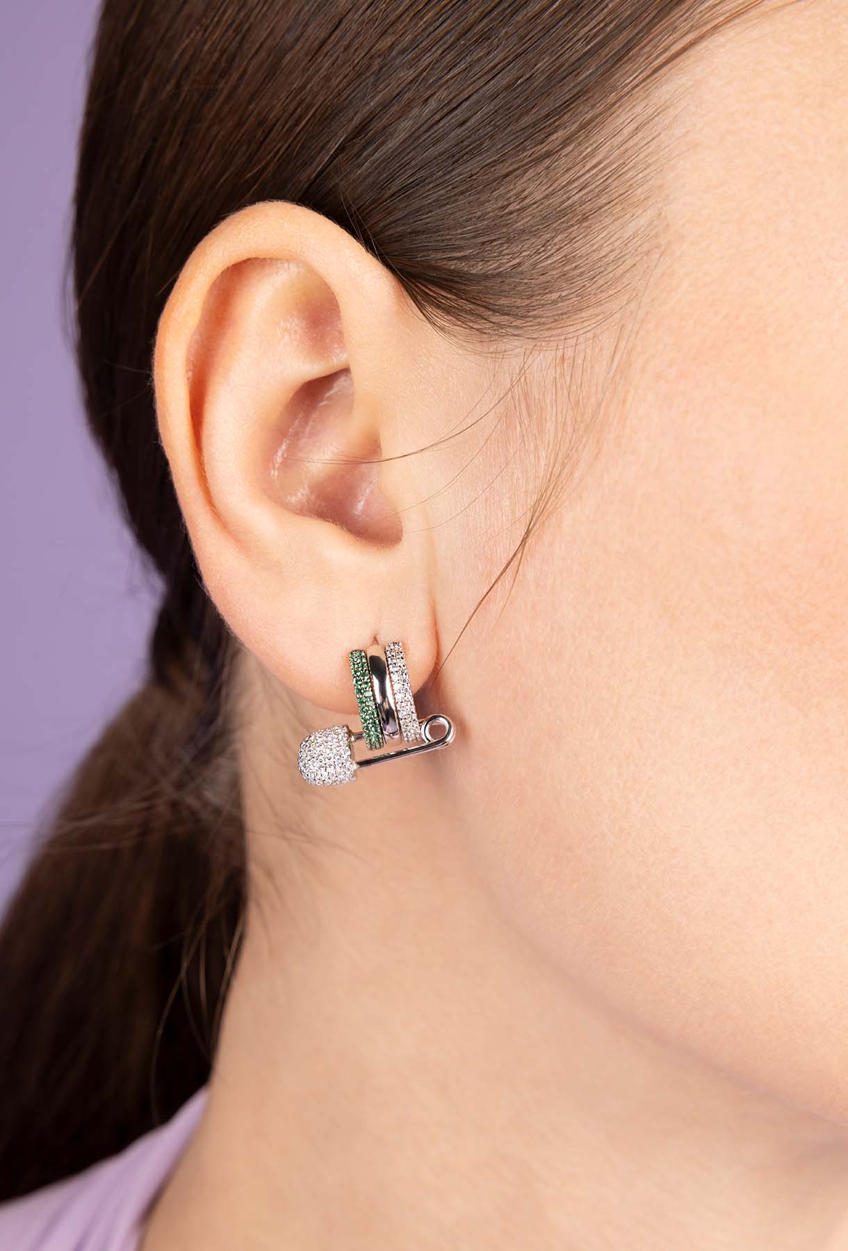 APM Monaco Boucles d'oreilles Épingle en Argent