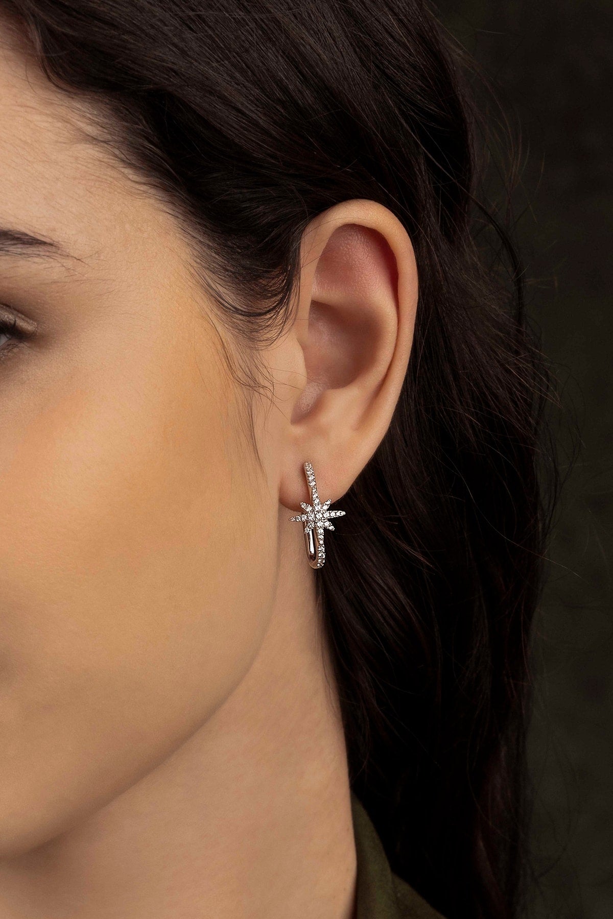 Boucles d’Oreilles Météorites Rectangulaires APM Monaco en argent