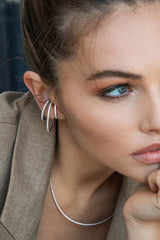 APM Monaco Boucles d'Oreilles Ear Cuffs Triple Anneau