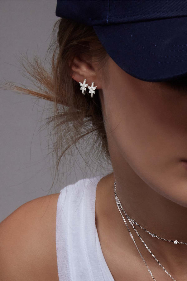 Piercing au nez,0037 Silver--Pince nez sans Piercing pour femmes, bijoux  créatifs en perle, étoile, feuille, chaîne, boucles'oreille