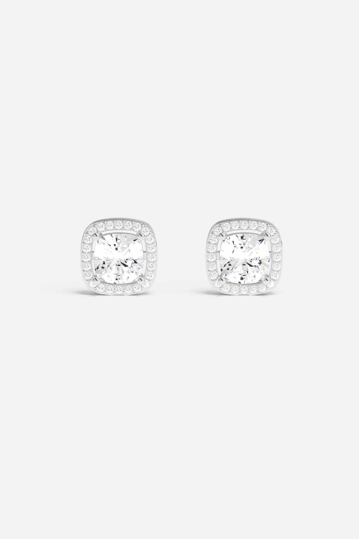 APM Monaco Clous d'Oreilles Carrés en Argent