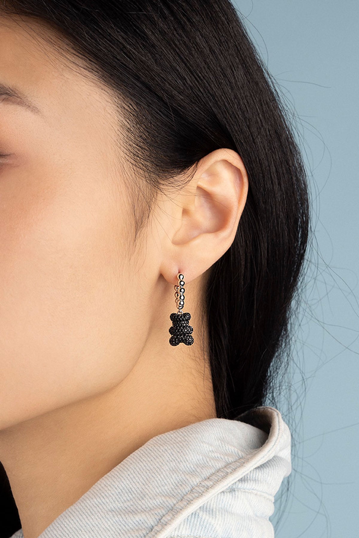 APM Monaco Boucle d'oreilles Yummy Bear Baby Mood en Argent