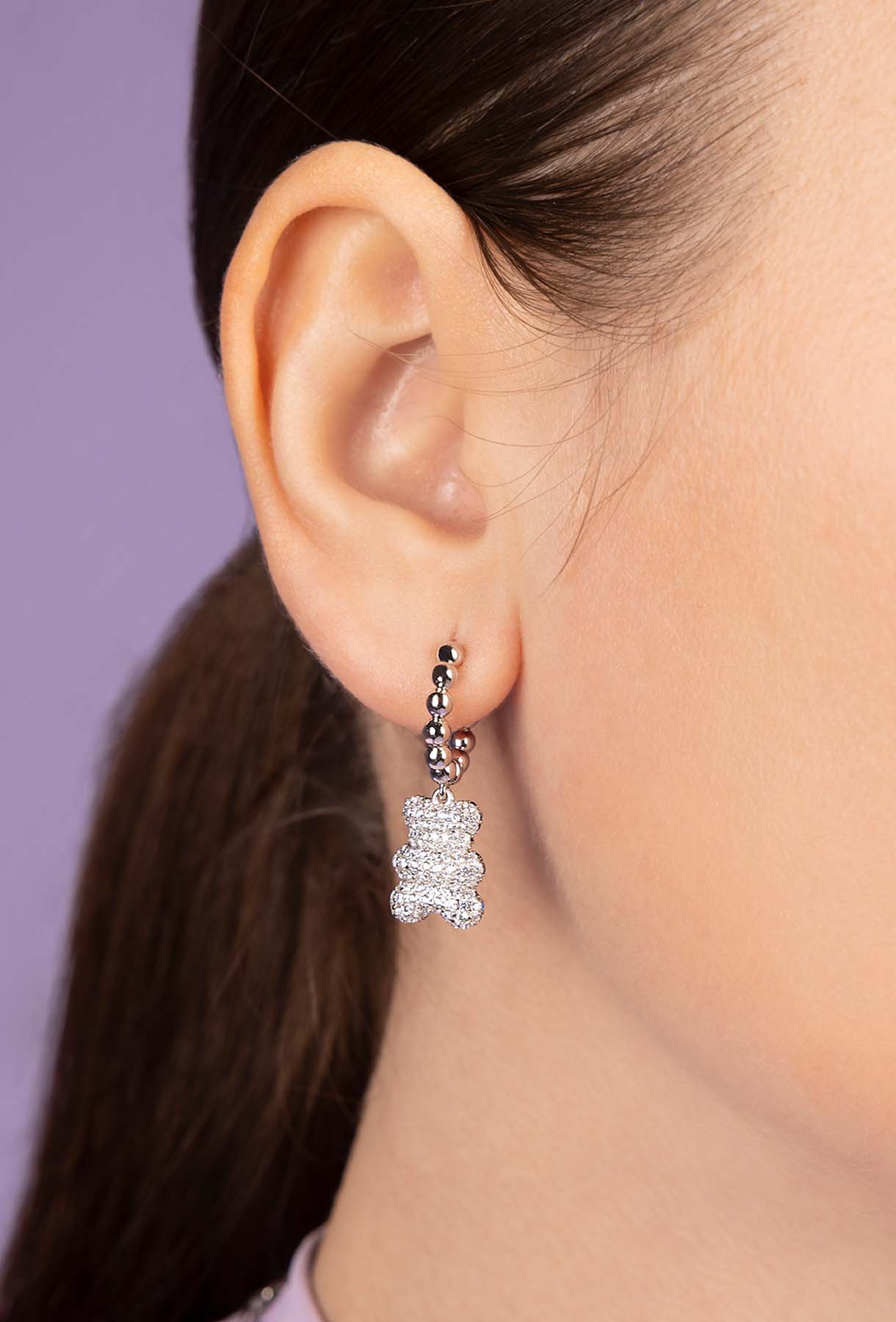 APM Monaco Boucles d'oreilles Yummy Bear Baby Baba en Argent