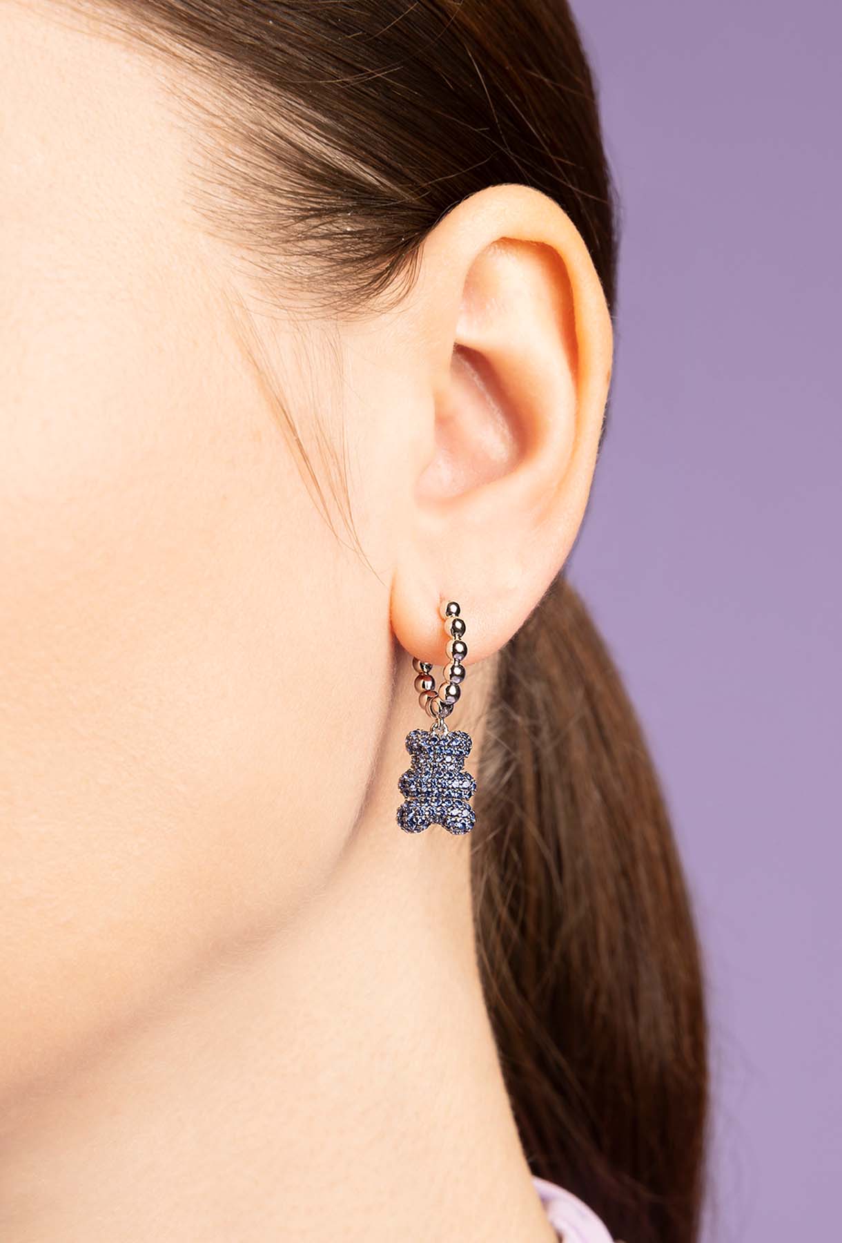 APM Monaco Boucles d'oreilles Yummy Bear Baby Baba en Argent