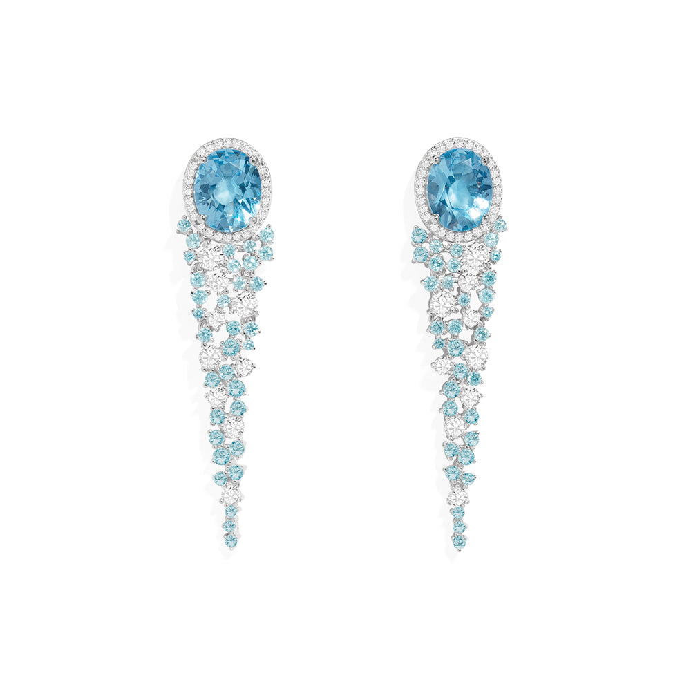 Boucles d'Oreilles Bleu Lagon - APM Monaco