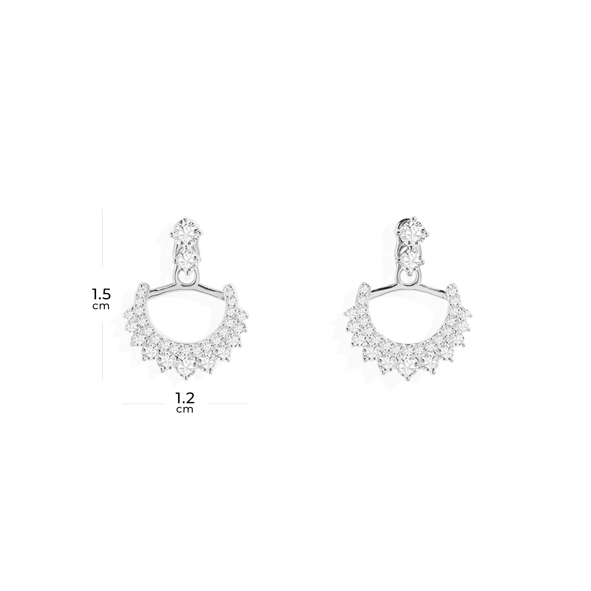 Boucles d'Oreilles Ear Jackets Lune - APM Monaco