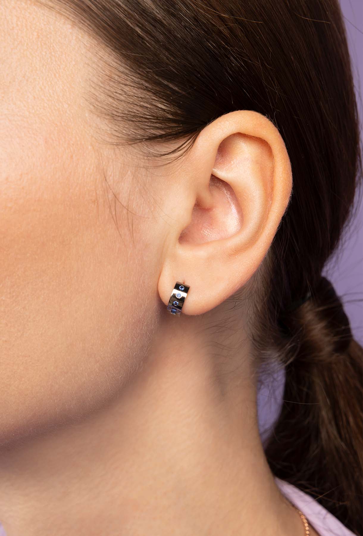 APM Monaco Créoles Code Morse LOVE en Argent