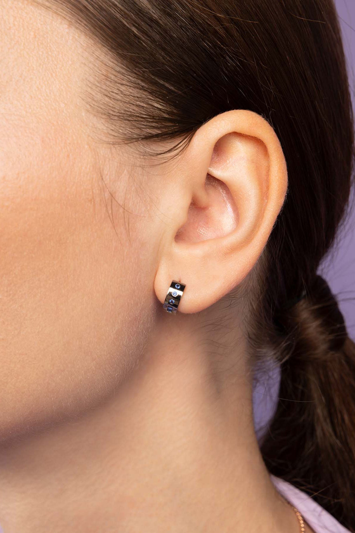 APM Monaco Créoles Code Morse LOVE en Argent