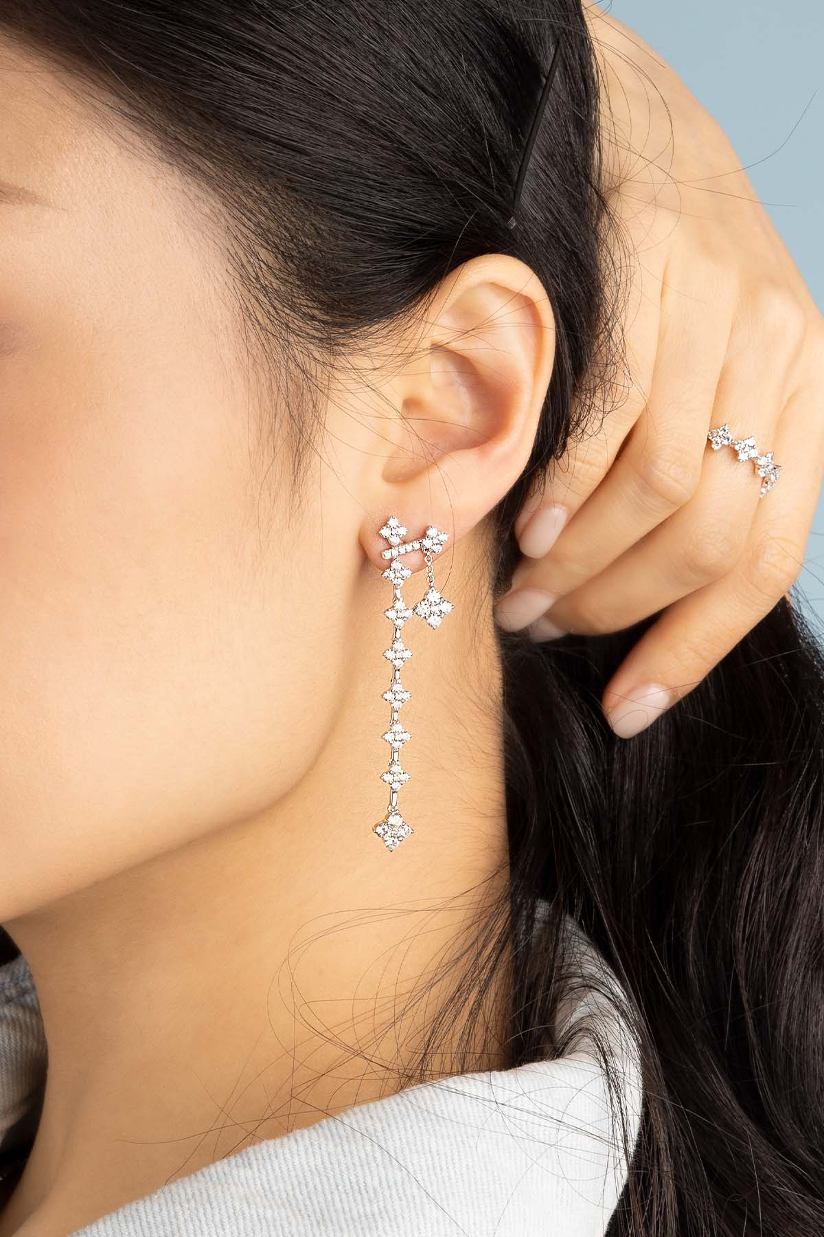 APM Monaco Boucles D'Oreilles Éclat en Argent