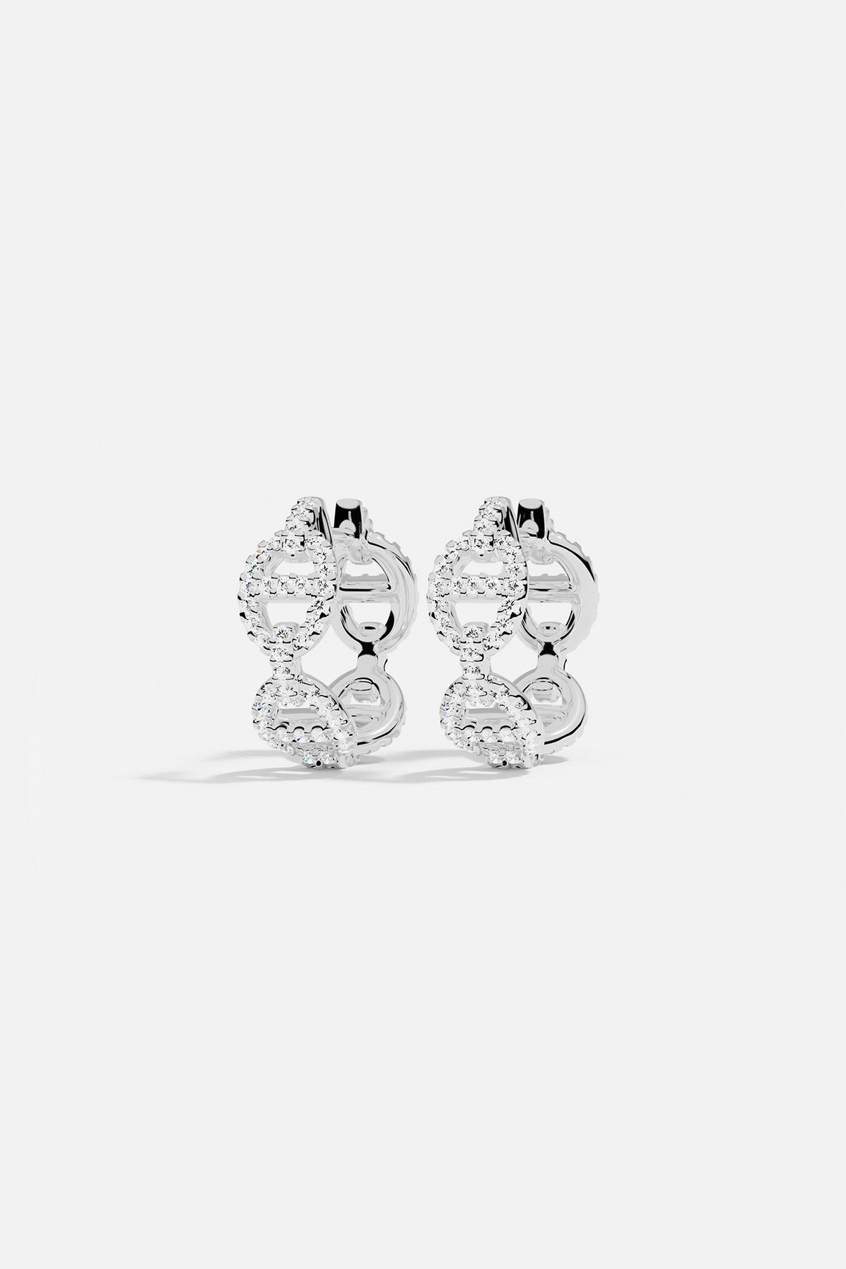 APM Monaco Créoles Maille Marine en Argent