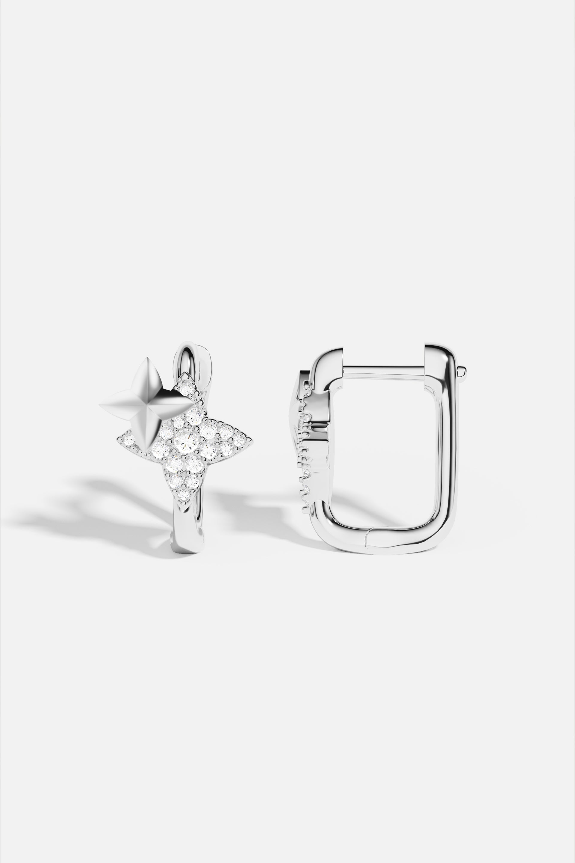 APM Monaco Boucles d'Oreilles Météorites en Argent