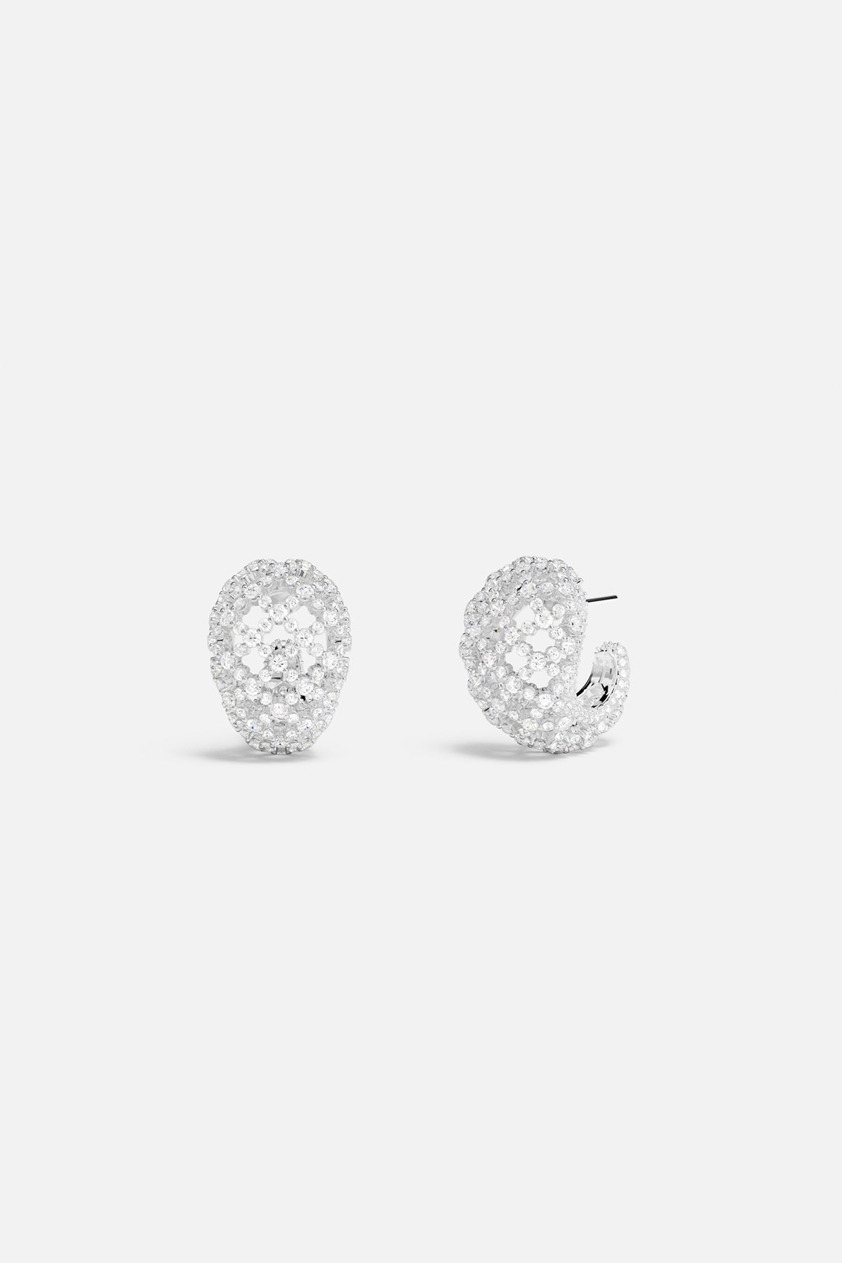 Boucles d'oreilles Maille Rivet Pavé