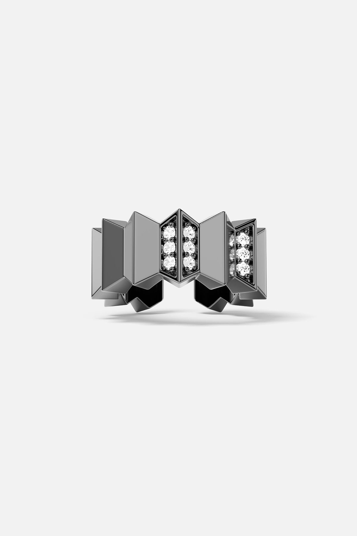 APM Monaco Ear Cuff Up and Down en Argent