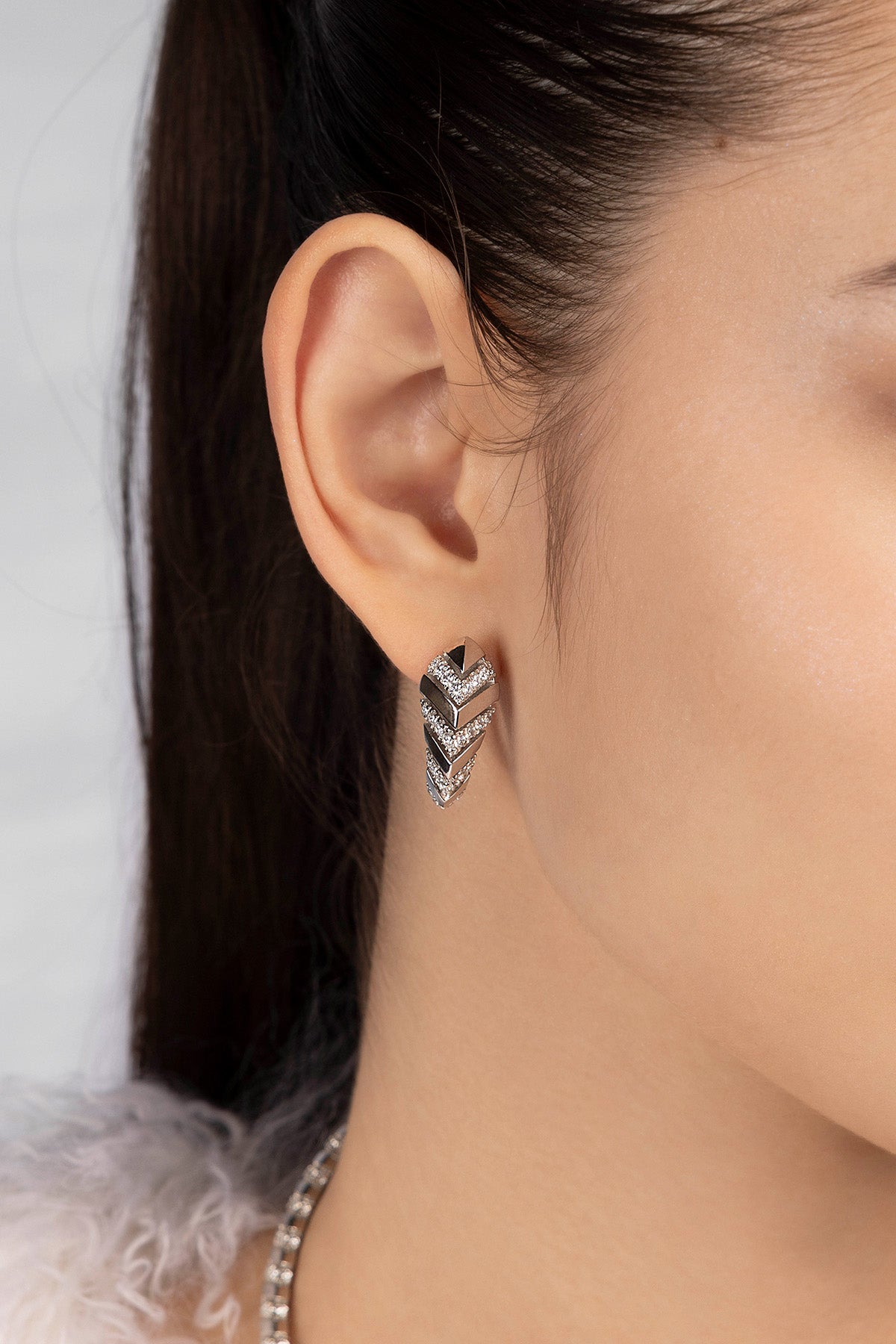 APM Monaco Boucles d'Oreilles Kaa en Argent